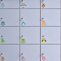 80 Pcs Colorful Owl Name Stickers, Owl Patterns Labels for Teachers & Students