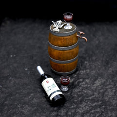 Micro Wine Scene Ornament Micro Oak Barrel Dollhouse Accessories