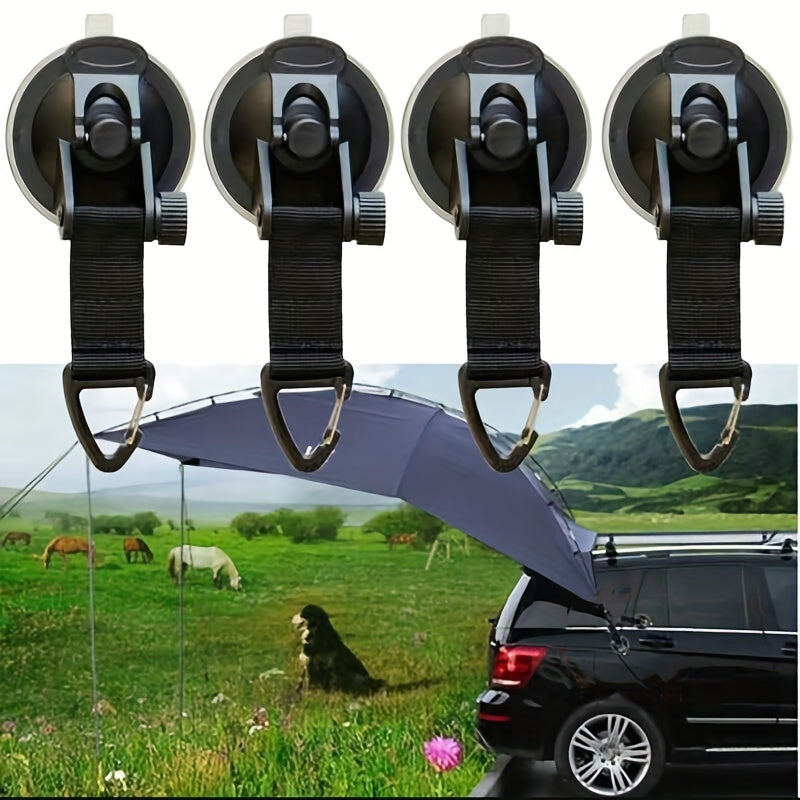 Vacuum Suction Cups Car Tent Buckle With Hook Lightweight