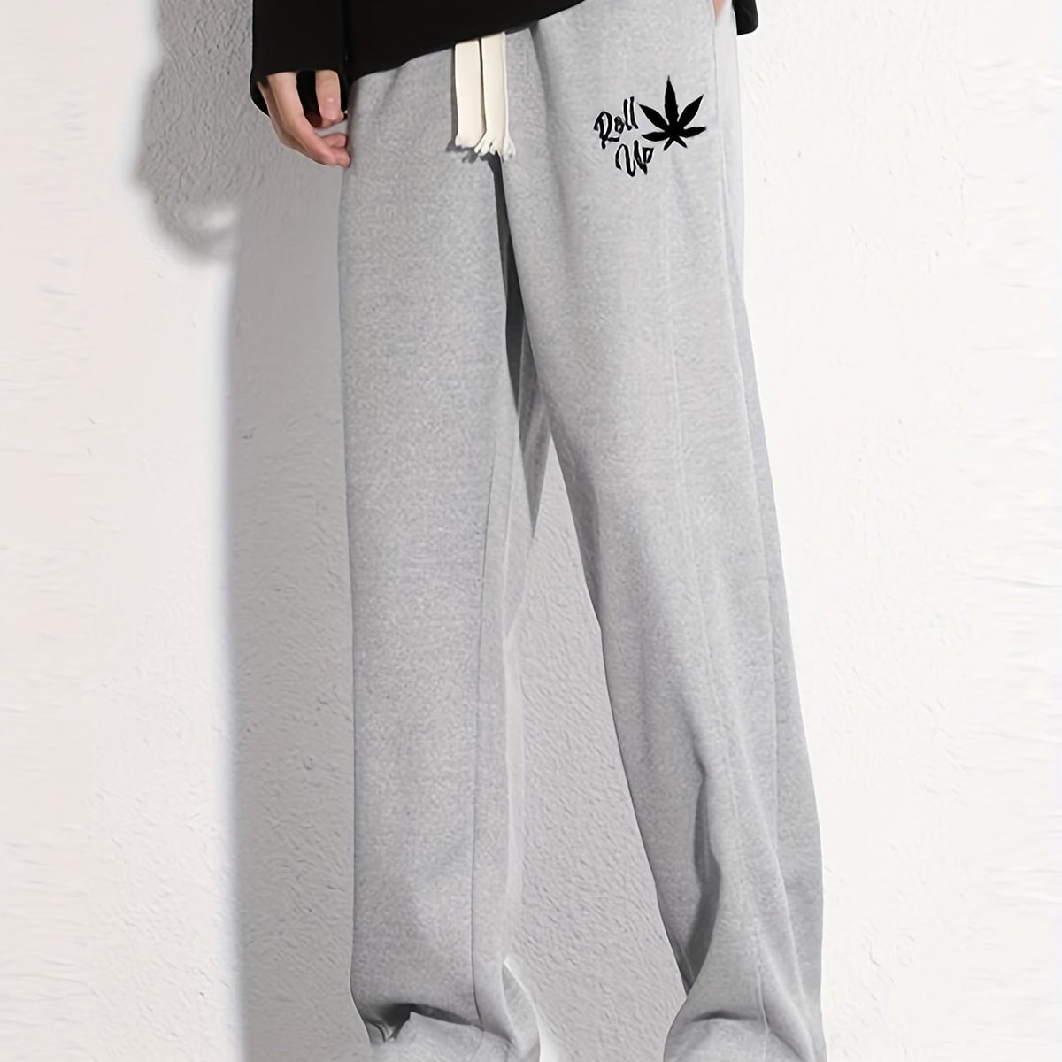 Graphic Print Men's Loose Sweatpants for Spring Fall