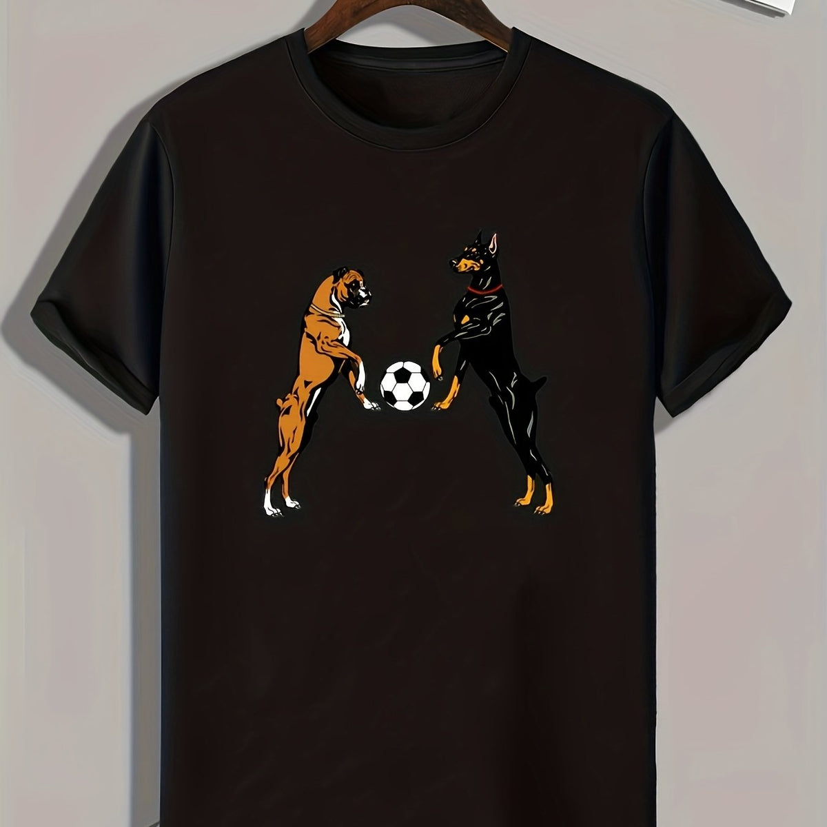 Dogs Print Men's Graphic T shirt Casual Comfy Tees For Summer Mens Clothing