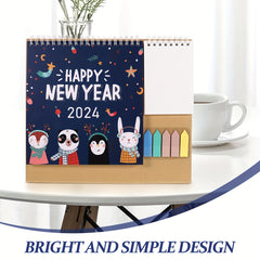 1pc Multifunctional Desk Calendar Schedule Planning Desk Calendar