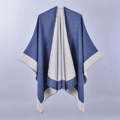 Double Large Shawl Classic Cashmere Tassel Warm Cape Scarf Blanket Wraps