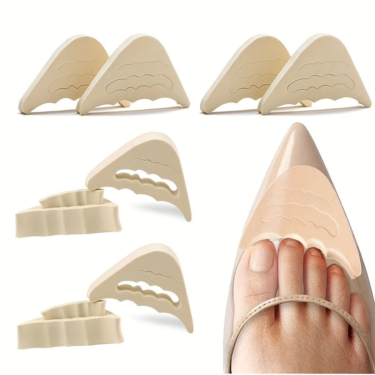 Adjustable Shoe Insoles & Toe Pads for Men and Women
