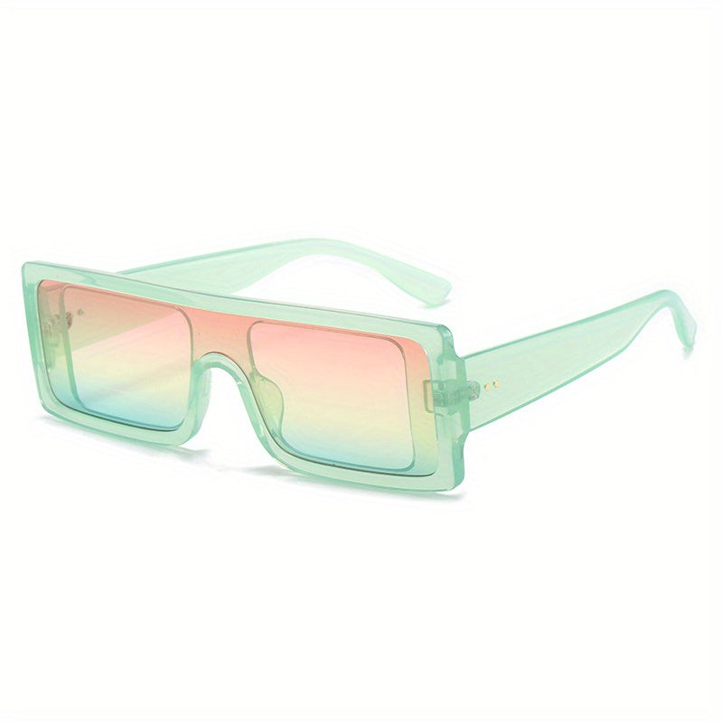 Y2K Rectangle Sunglasses Summer Candy UV400 Sun Shades