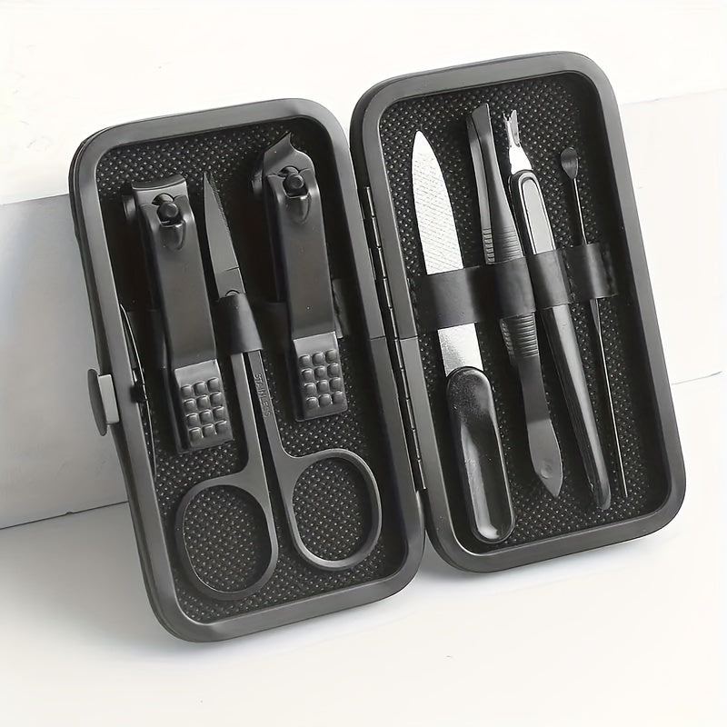 7pcs Portable Travel Manicure Set Nail Clipper Scissors
