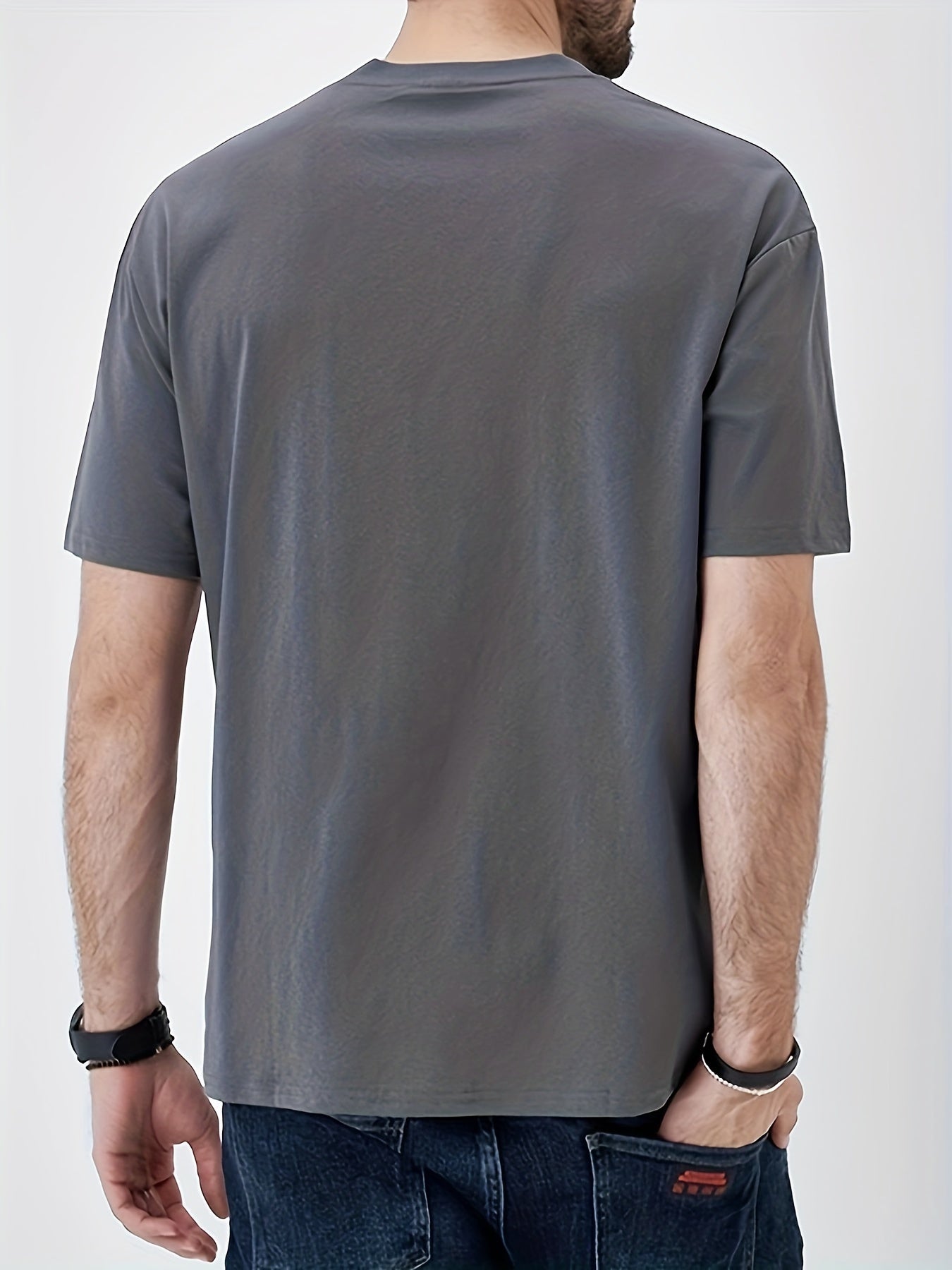 Cotton David Mask Print Men's Graphic Tee Casual Comfy Tshirt
