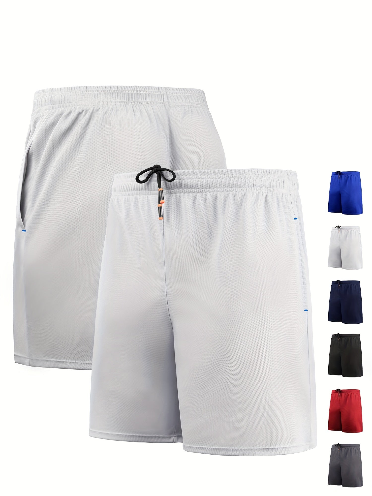 Men's Quick Dry Active Shorts Breathable Drawstring Basketball Workout