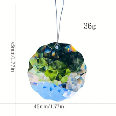 45mm Clear Flower Hanging Crystal Prism for Elegance at Home
