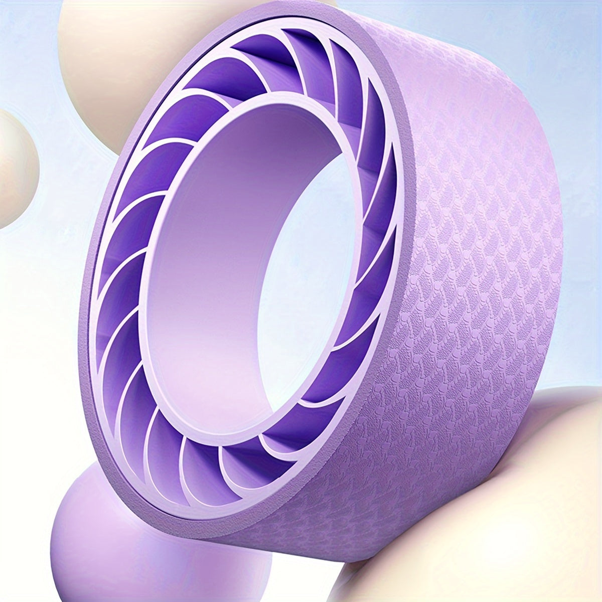 Solid Yoga Massage Wheel Non-slip Single Double Layers Yoga Wheel Pilates