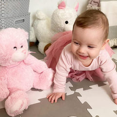 Plush Teddy Bear Soft Cuddly Toy for Baby Boys and Girls - Pink