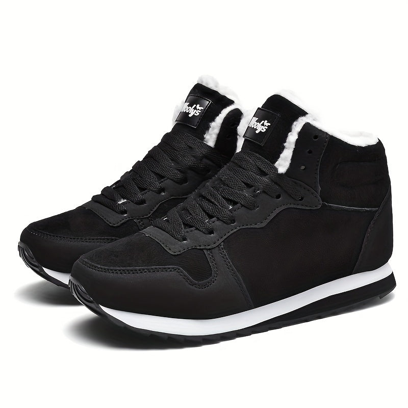 Women's Winter Thermal Snow Boots Plush Lined Lace Up Sneakers
