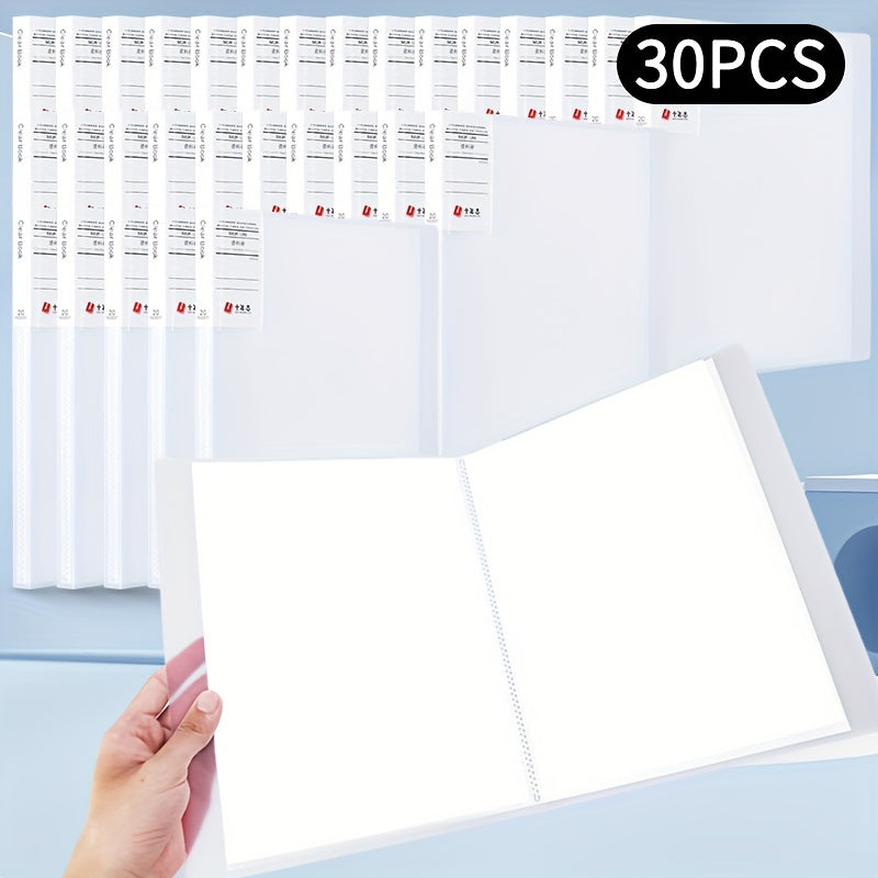 30pcs File Manager Document Organizer Exam Paper Storage Folder