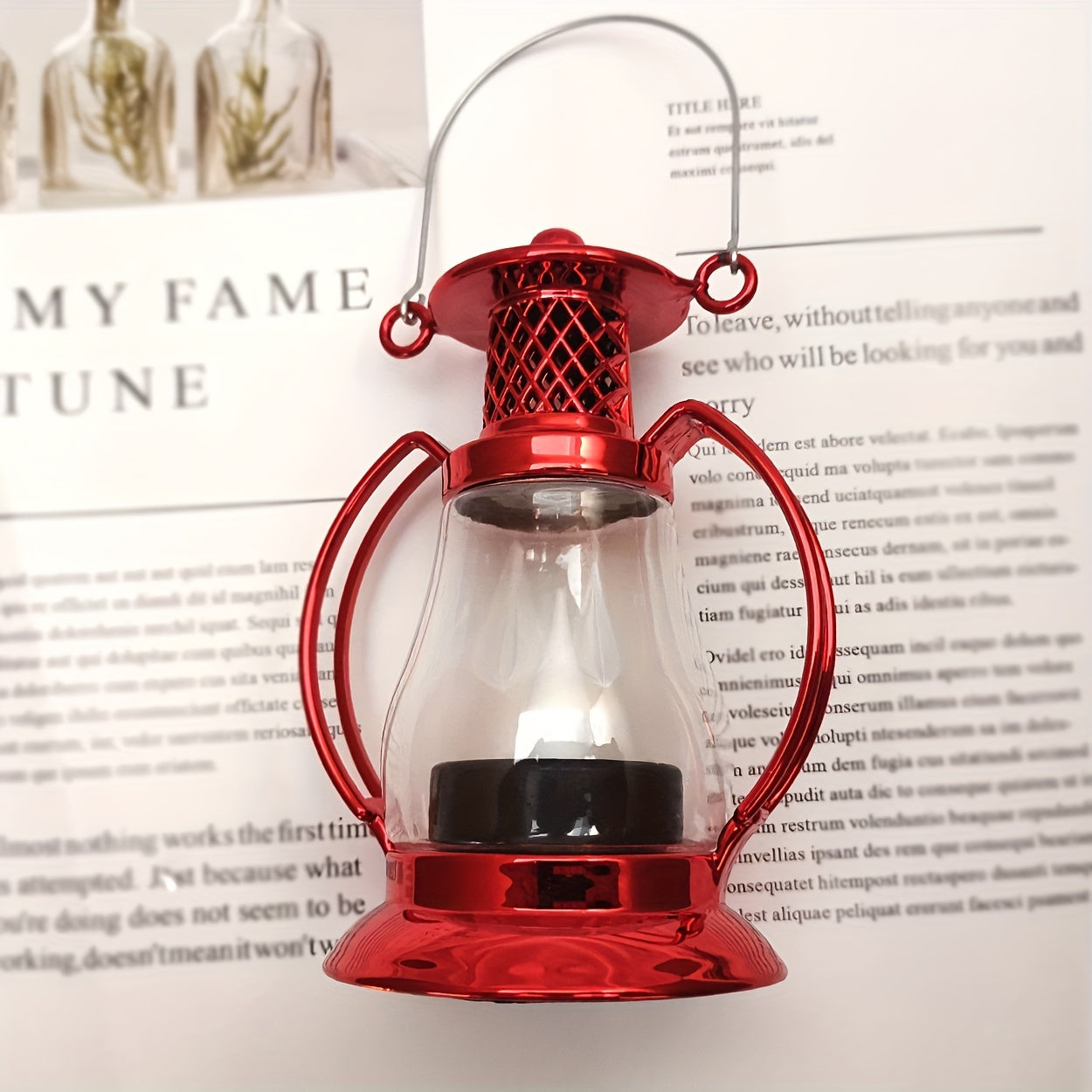 Flickering LED Mini Candle Lantern for Wedding Party Halloween Christmas