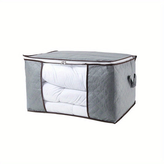 90L Large Capacity Foldable Storage Container with Reinforced Handle
