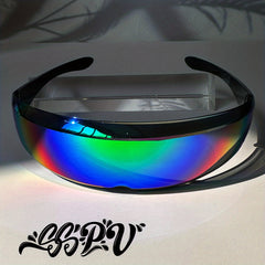 Men's Hip Hop Style Sunglasses Cyberpunk Futurist Sunglasses
