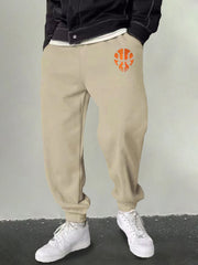 Men's Basketball Skull Graphic Sweatpants Loose Joggers