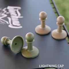 2pcs Tent Pole Lightning Cap Anti-Thunder Protective Cap