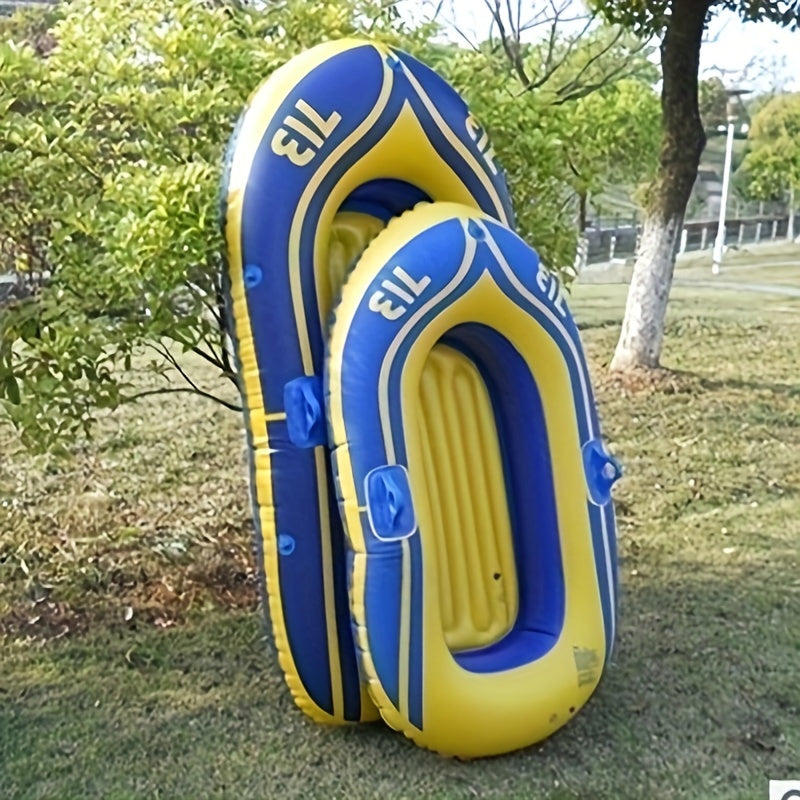 2-Person Inflatable Rubber Boat for Fishing - Thickened Raft