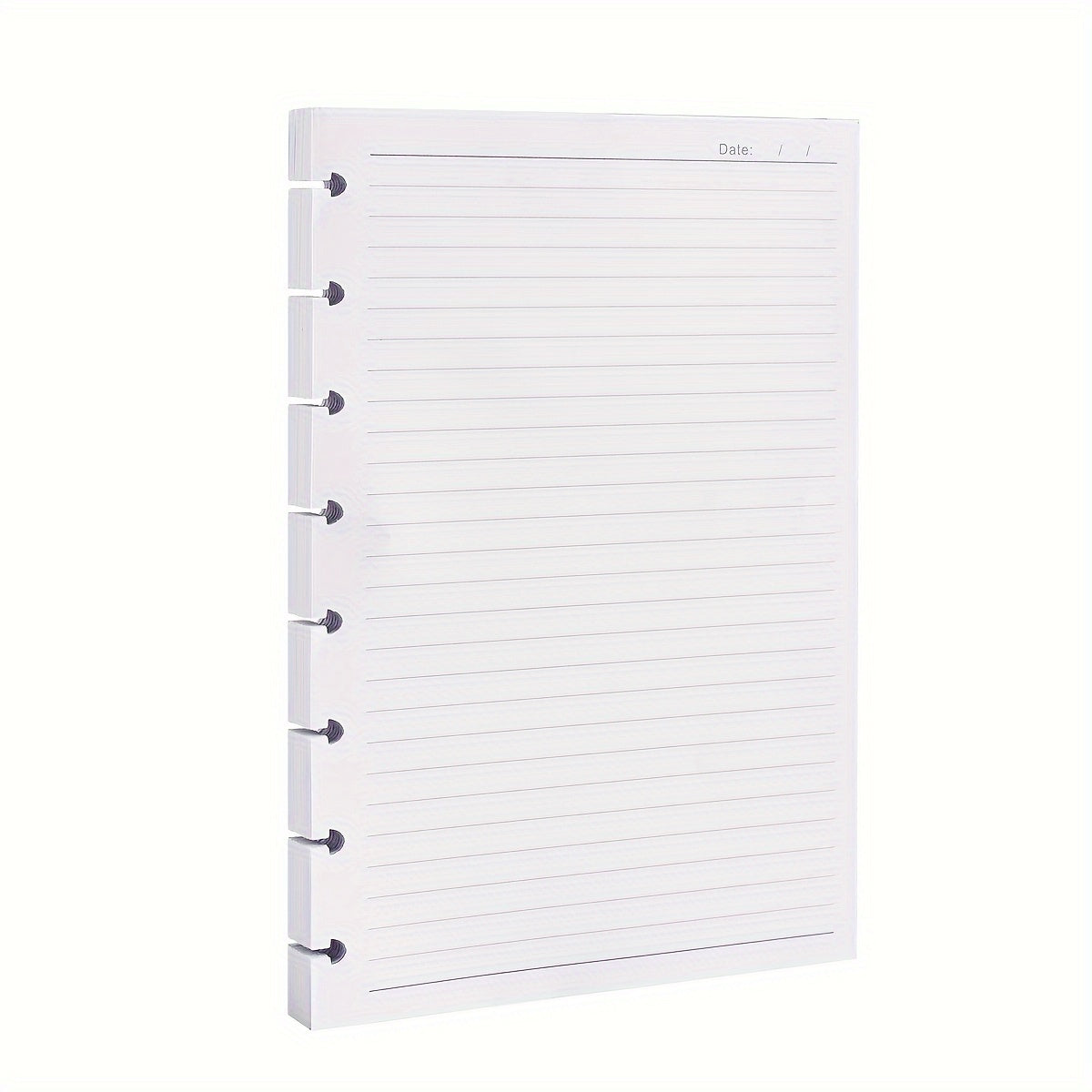A5 Mushroom Hole Loose leaf Paper Refill 100 Sheets 200 Pages