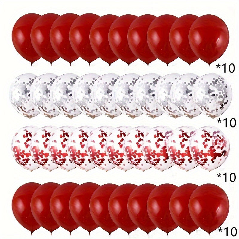 12 inch Latex Sequin Balloon Set for Birthday Wedding Party