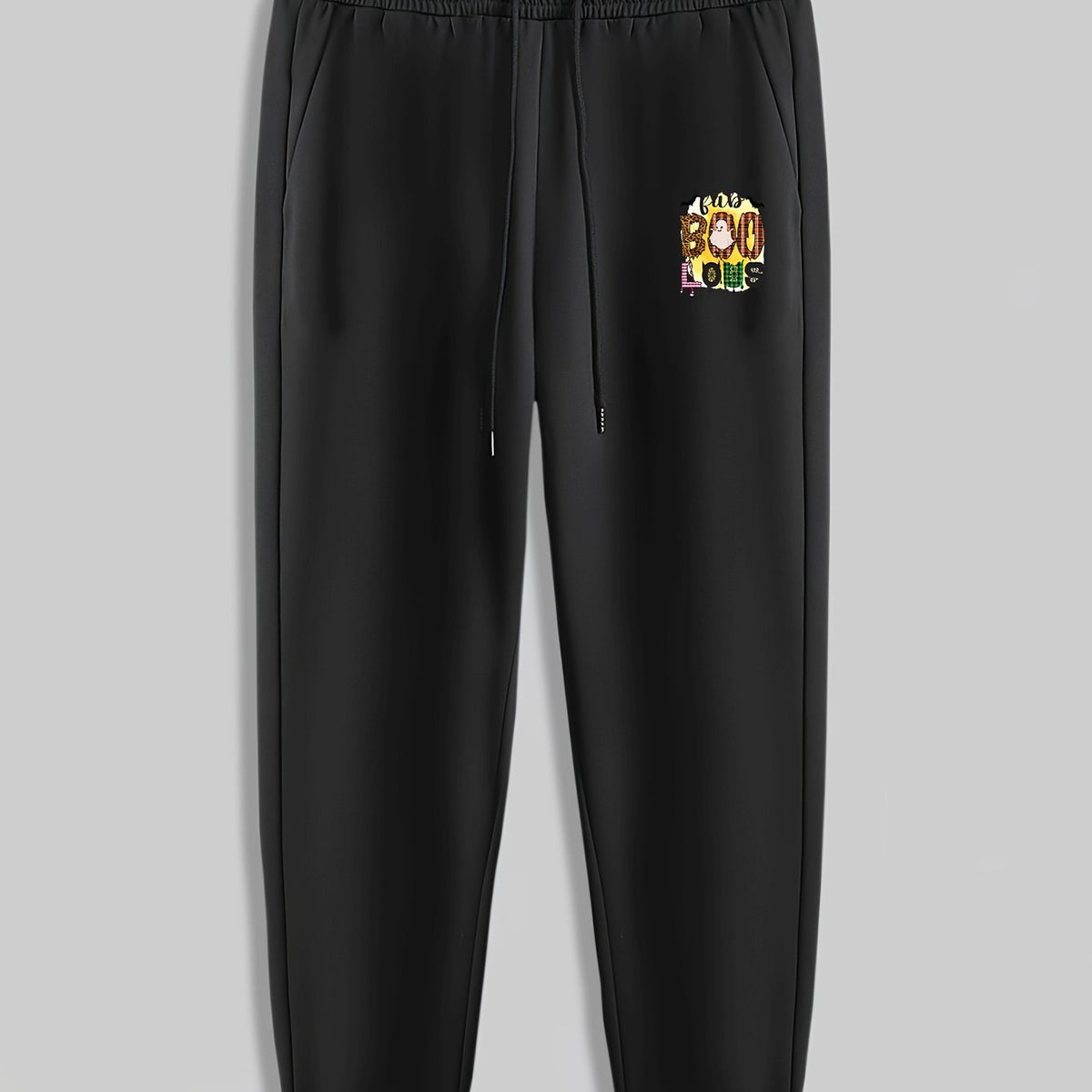 Boo Ghost Men's Drawstring Sweatpants for Spring Autumn