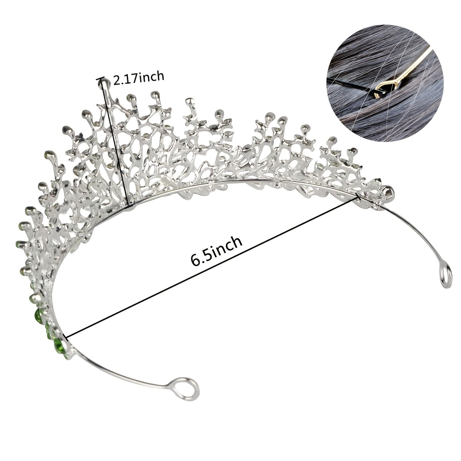 Baroque Crystal Queen Crowns Tiaras Princess Hair Accessories