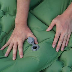 KORAMAN Inflatable Camping Sleeping Mat & Pillow for 2 People