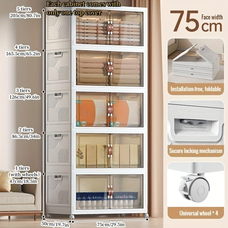 One Layer Stackable Folding Storage Bin Sturdy Mega Size