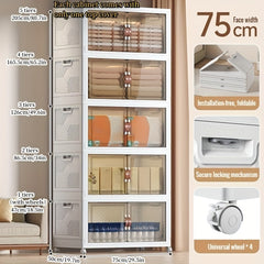 One Layer Stackable Folding Storage Bin Sturdy Mega Size