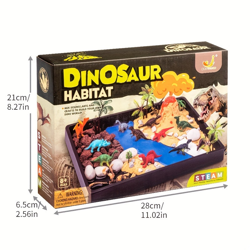 Dinosaur Playset DIY Habitat Kit Encourages Imagination & More