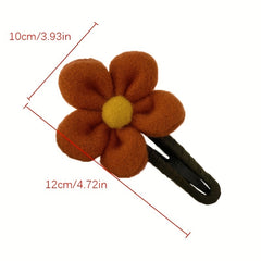 Plush Flowers Hairpin Hairpin Clip For Women Wedding Hair Clip