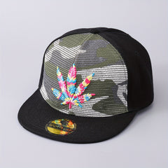 Men's Colorful Maple Leaf Baseball Cap