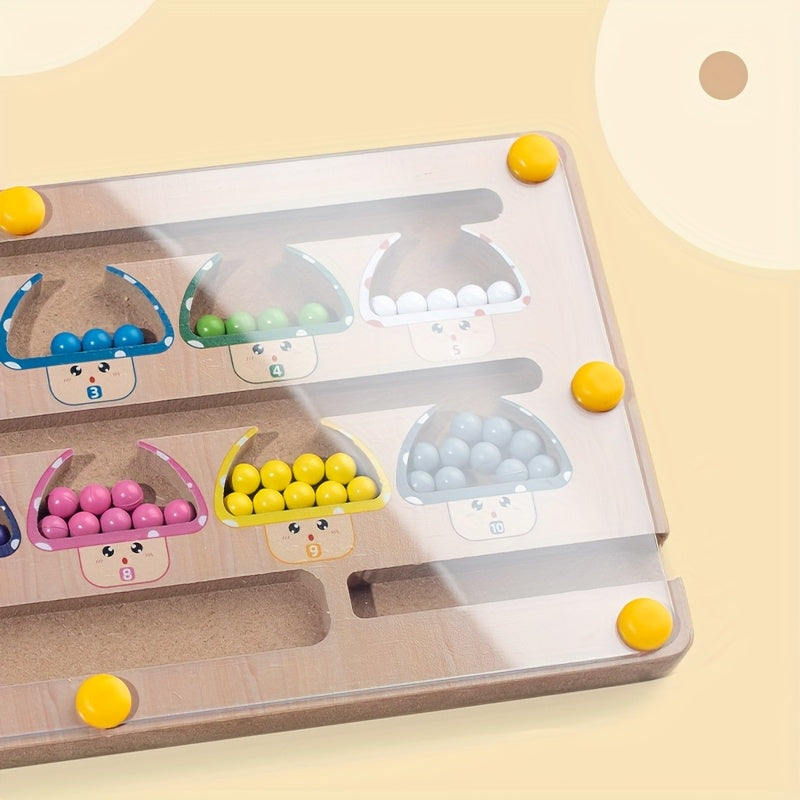 Wooden Magnetic Mushroom Maze Puzzle Toy for Kids