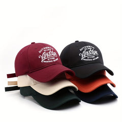  Casual Baseball Cap Vintage Letter Embroidery Classic Dad Hat