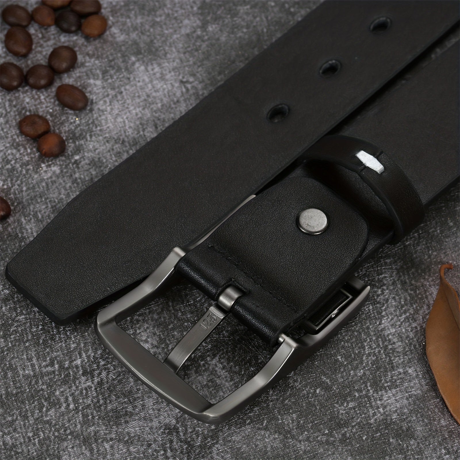 Men's PU Leather Flat Belt