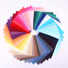 50pcs Colorful Twill Solid Fabric Precut for Patchwork