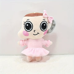 Alerina Capucciu Plush Toy Cute & Fluffy Soft Stuffed Animal in Brown/Pink/Green