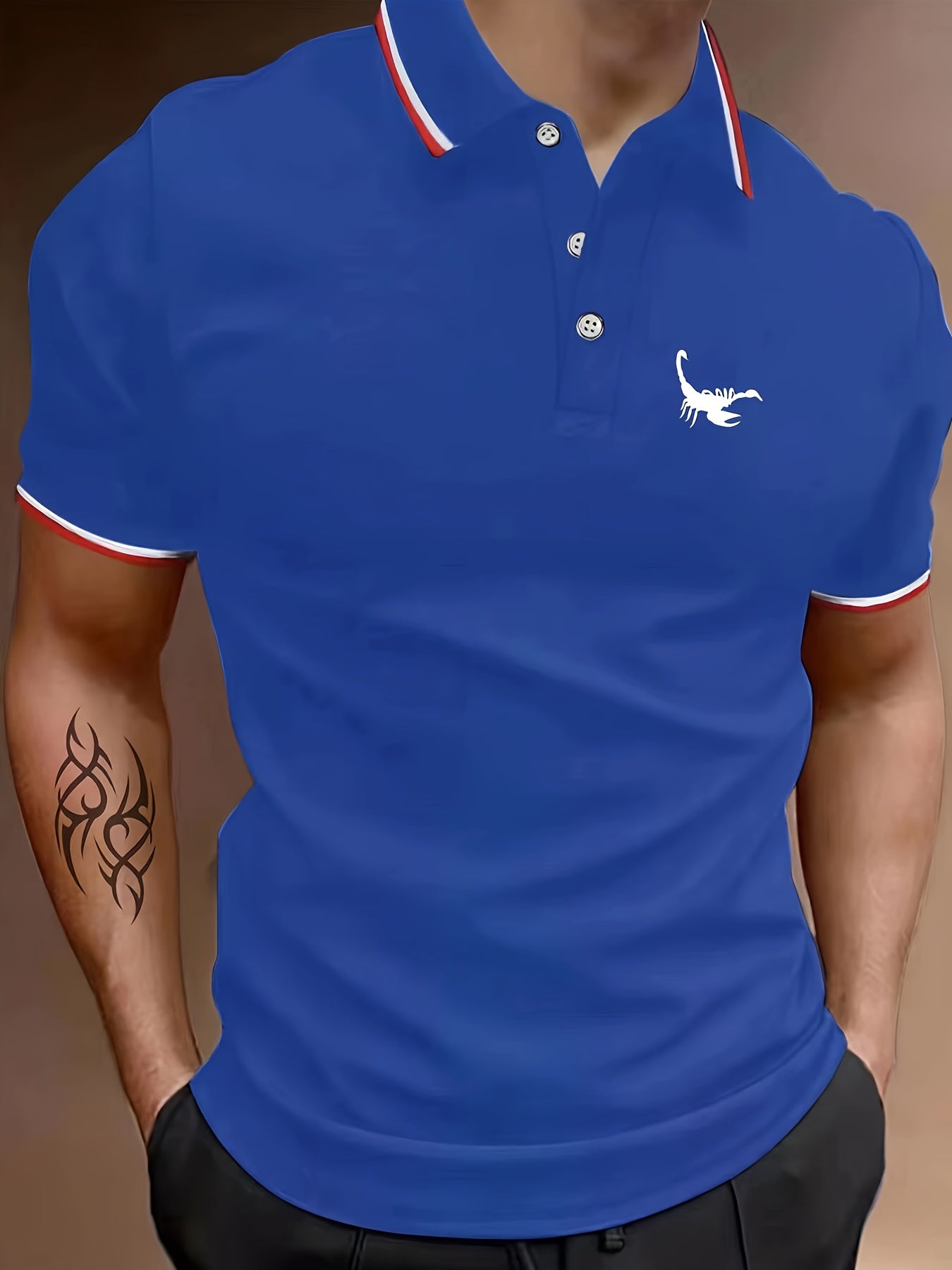 Men's Golf Shirt Short Sleeve Tennis Top