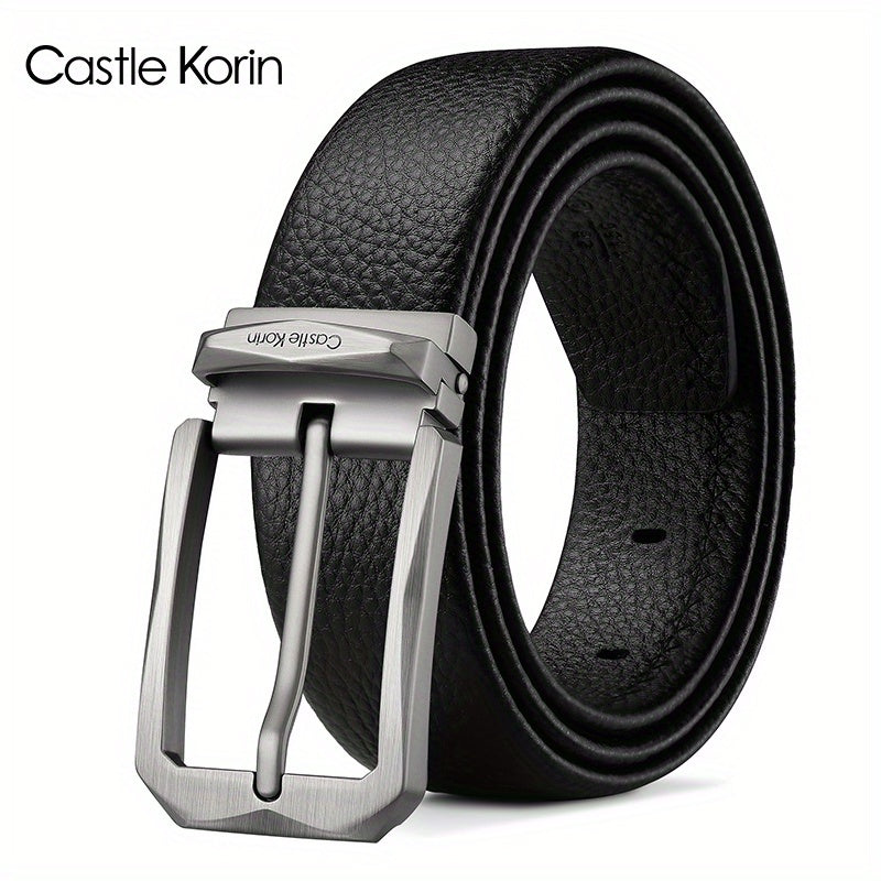 Men's Business Leather Belt - 47.24in x 1.37in