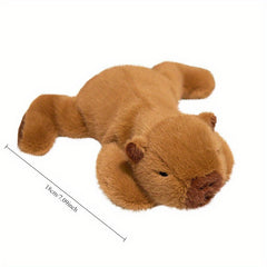 Capybara Plush Toy Soft Stuffed Animal with Funny Belly Up