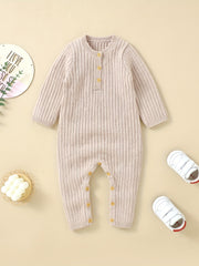 Infant Long Sleeve Knit Jumpsuit Onesie