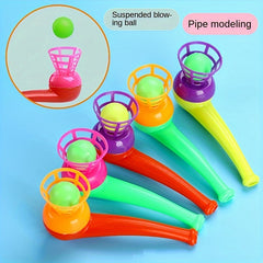 20pcs Floating Blow Balls Interactive Tube Toys Assorted Colors