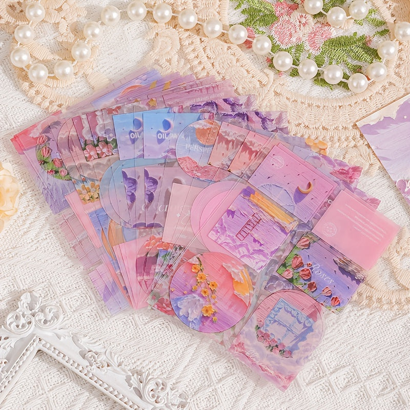 87pcs Scrapbook Kit DIY Journal Art & Crafts Stickers Notebook Scrapbook
