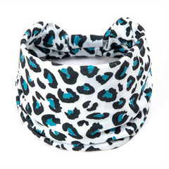 Y2K Leopard Prints Knotted Headband Colorful Sports Sweatband