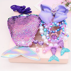 Mermaid Tail and Shell Accessory Set for Girls
