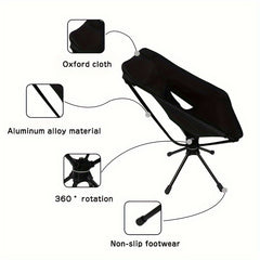 Portable Rotating Chair for Camping Hiking Fishing