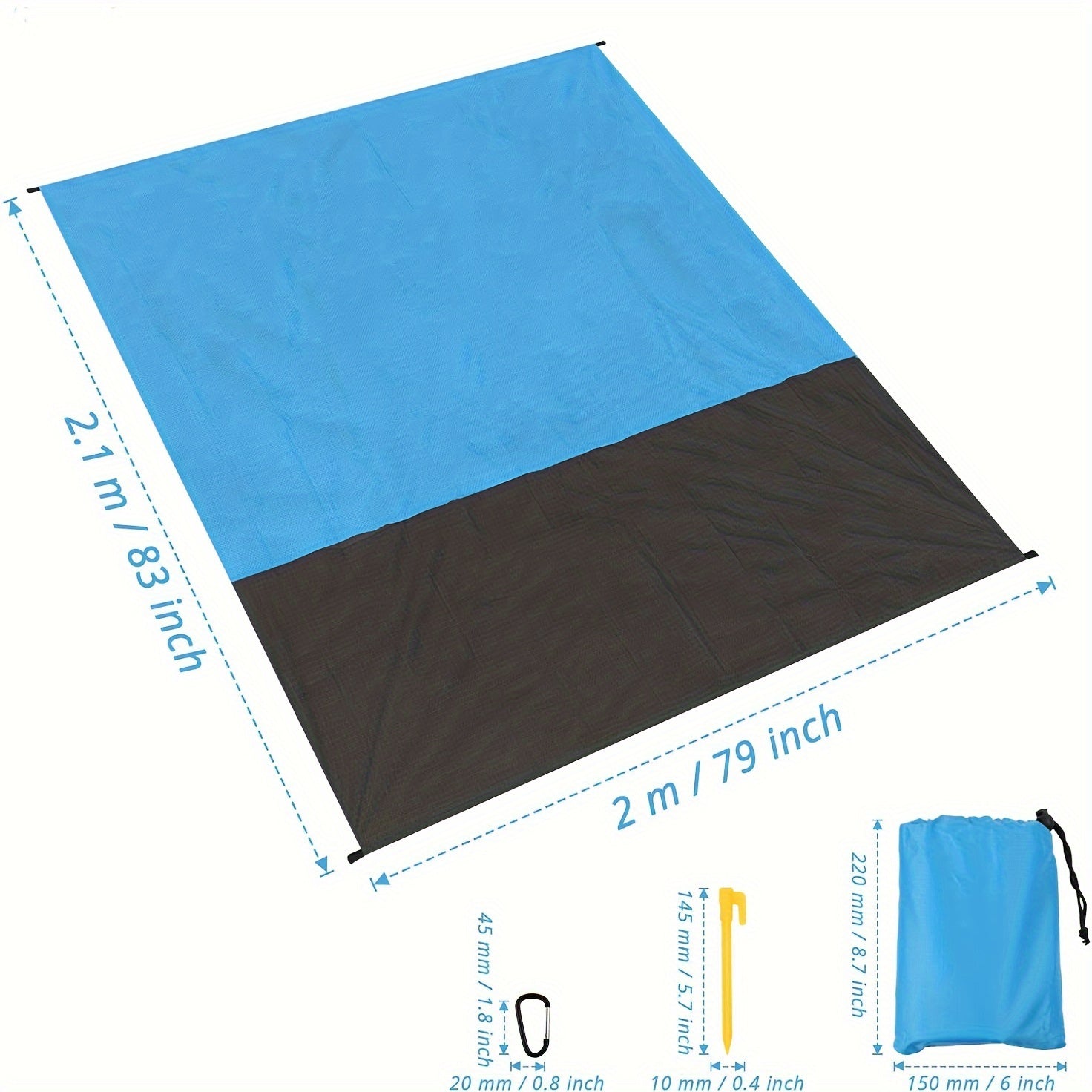 Sand Beach Blanket Extra Large 200 210 For 4 7 Adults Beach Mat Big Compact