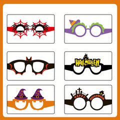 12pcs Girl's Halloween Funny Glasses Photo Props Party Decoration