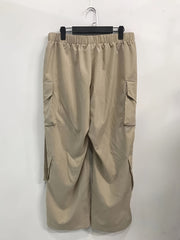  High Rise Wide Leg Cargo Trousers